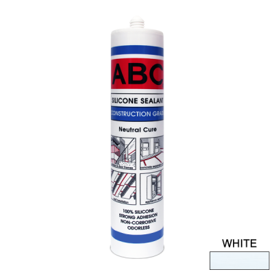 ABC Silicon Sealant Construction Grade Neutral Cure White