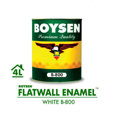 Boysen 800 4L White Flatwall Enamel