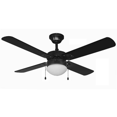 Kaze 42in Clip John Matte Black Ceiling Fan with Light