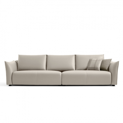 Heim Jensen Minimalist Beige 3 Seater Sofa