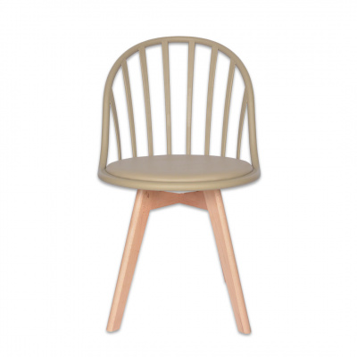 Heim Stefan Nordic Dining Chair Beige 55.5x48x84cm
