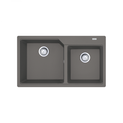 Franke Urban Kitchen Sink Granite Double Bowl UBG 620-86 Stone Grey