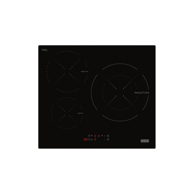 Franke Induction Hob 3-Zone Built-In Tempered Glass Black - FIH6310