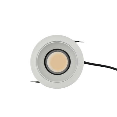 Alphalux 5w Ww 3000k Led Cob Swivel Downlight White 