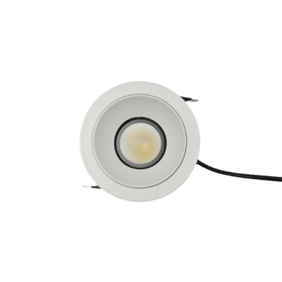 Alphalux 7w Cw 4000k Led Cob Swivel Downlight White 
