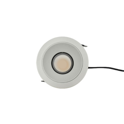 Alphalux 7w Ww 3000k Led Cob Swivel Downlight White 
