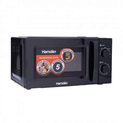 Hamden Enormous Black 20l Manual Microwave Oven