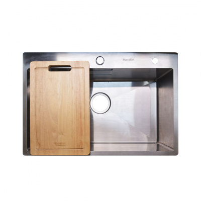 Hamden Single Bowl Topmount Stainless Kitchen Sink