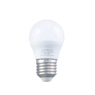 Alphalux Ultra High Ledbulb 3w Daylight E27 G45