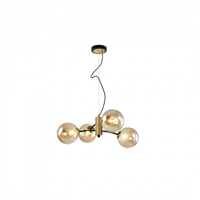 Alphalux Nordic Pendant Lamp Copper + Black G9x4