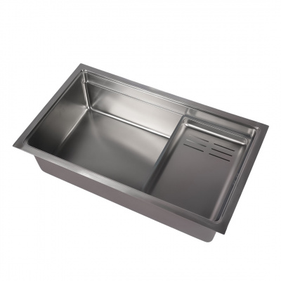 Hamden Clyde Single Bowl Kitchen Sink with Pan 750x450x210mm