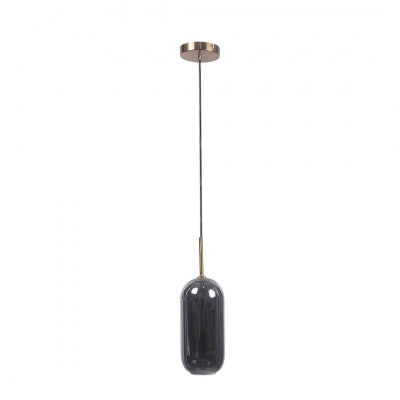 Alphalux Modern Pendant Lamp 1xe27 Clear+Brass