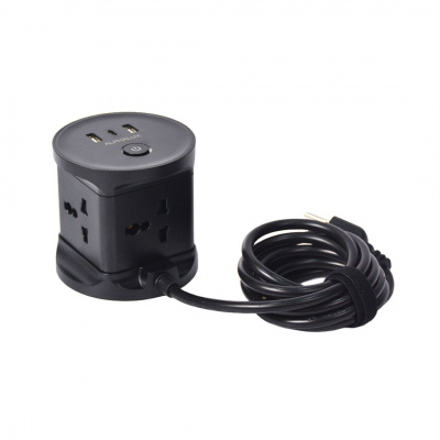 Alphalux Safe Cube 4g Universal Ac Outlet + 2 USB Type A & 1 Type C