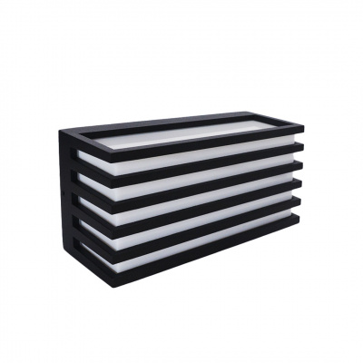 Alphalux Rubix Led Wall Lamp 12w Warm White Sand Black