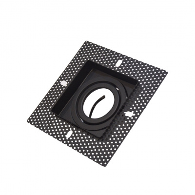 Alphalux Maxima Black Anti Glare Mr16 Recessed Downlight Square 1xGu10