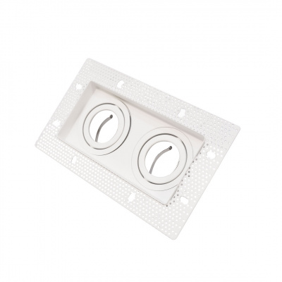 Alphalux Maxima White Anti Glare Mr16 Recessed Downlight 2xGu10