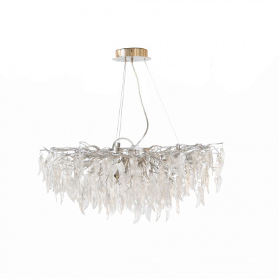 Alphalux Hampton Glass Chandelier 80cm