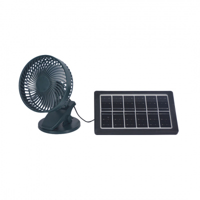 Kaze Kuripu-Fan 6in Dc Motor Rechargeable/Solar Clip Fan