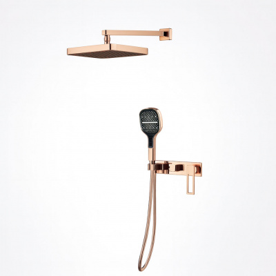 Atelier Hadrian Brass Rose Gold Concealed Shower Mixer