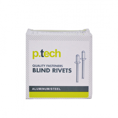 P.Tech Open End Blind Rivet 4x25mm 500pcs/box