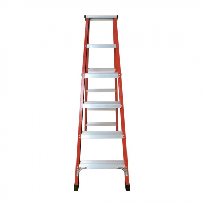 P.Tech A-Shape Fiberglass 2 Side Step Ladder