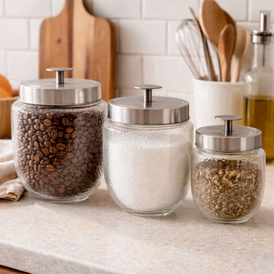 Heim Glass Jar Bottle Container