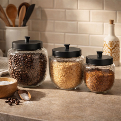 Heim Glass Jar Bottle Container