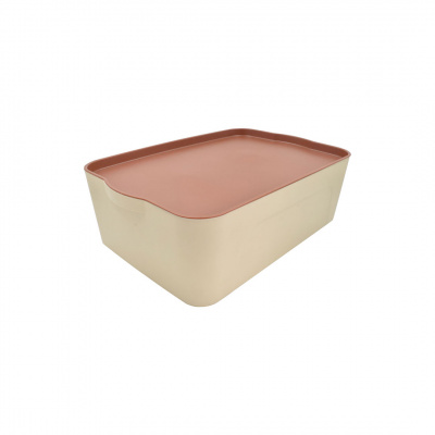 Heim Eske Storage Container with Lid Beige/Brown 14L