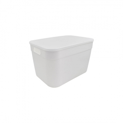 Heim Lada Storage Container with Lid White 12L