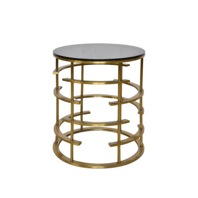 Nobizzi Modern Style Black Glass Top Coffee Table