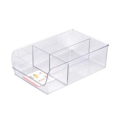 Kessel Fridge Bins Pile Clear Organizer 28x17.8x9cm