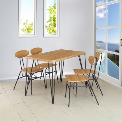 Heim Arne 4 Seater Dining Table Set