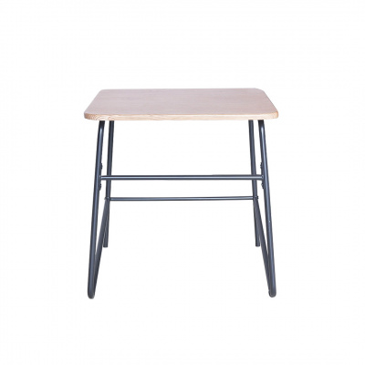Heim Wood And Metal Side Table