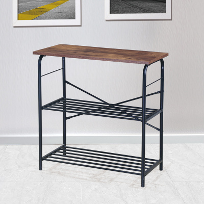 Heim Maija Wood And Metal 3 Layer Shelves
