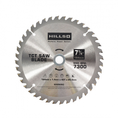 Hills Tct Saw Blade Silver 40t 7 1/4in 184mm