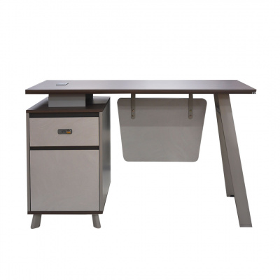Heim Desire Office Table with Drawer Walnut/Grey