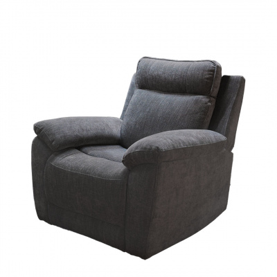 Heim Arden Gray Manual Recliner 1 Seater Sofa 100x96x100cm