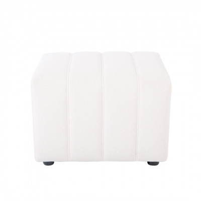 Heim Tulsa Ottoman White 54x54x39cm