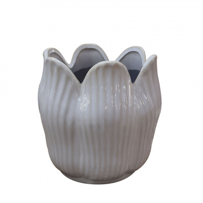 Heim Uster White Plant Pot