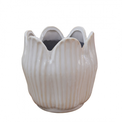 Heim Uster White  Plant Pot