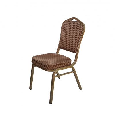 Heim Aladdin Banquet Chair Gold/Brown 40x41x91cm