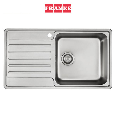 Franke Single Bowl Left Drain Stainless Steel Kitchen Sink