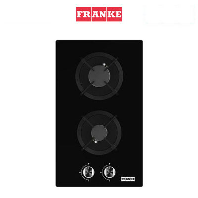 Franke Onyx Double-burner Black Glass Gas Hob