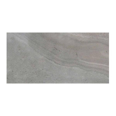 Click Ceramic Leeds Grey Glossy Wall Tile 25x50cm