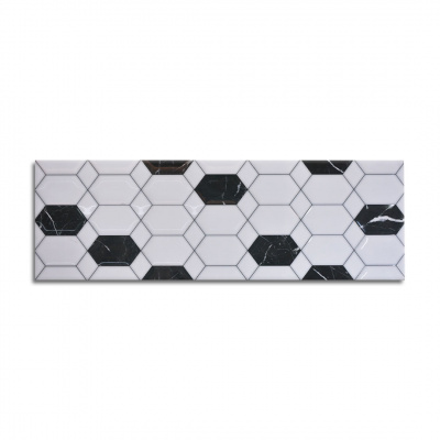 Basel Alexa White HL 03 Decor Wall Tile 30x90cm