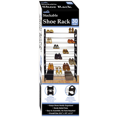 Euroware  30-Pair Shoe Rack