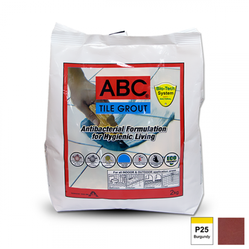 ABC Tile Grout 2kg P25 Burgundy