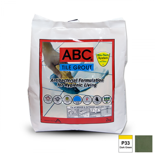 ABC Tile Grout 2kg P33 Dark Green