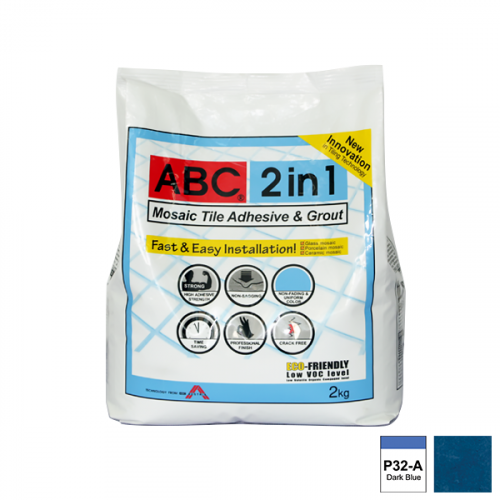 ABC Mosaic Tile Adhesive and Grout 2kg P32-A Dark Blue