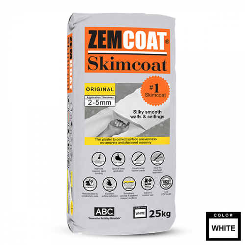 ABC Zemcoat Skimcoat Standard White 25kg